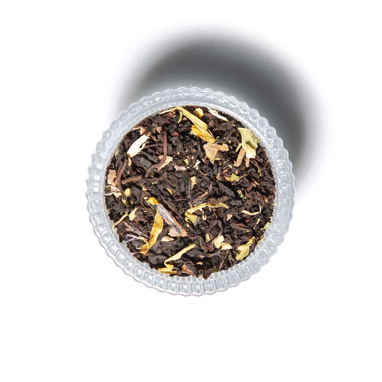 White Chocolate Mousse loose leaf tea in a ramekin