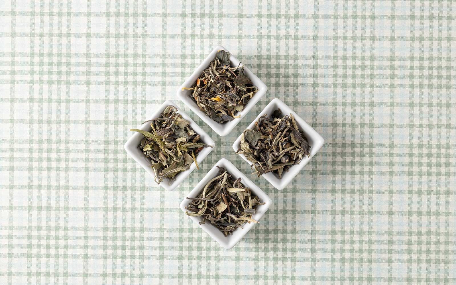 White Tea on a table in small cups
