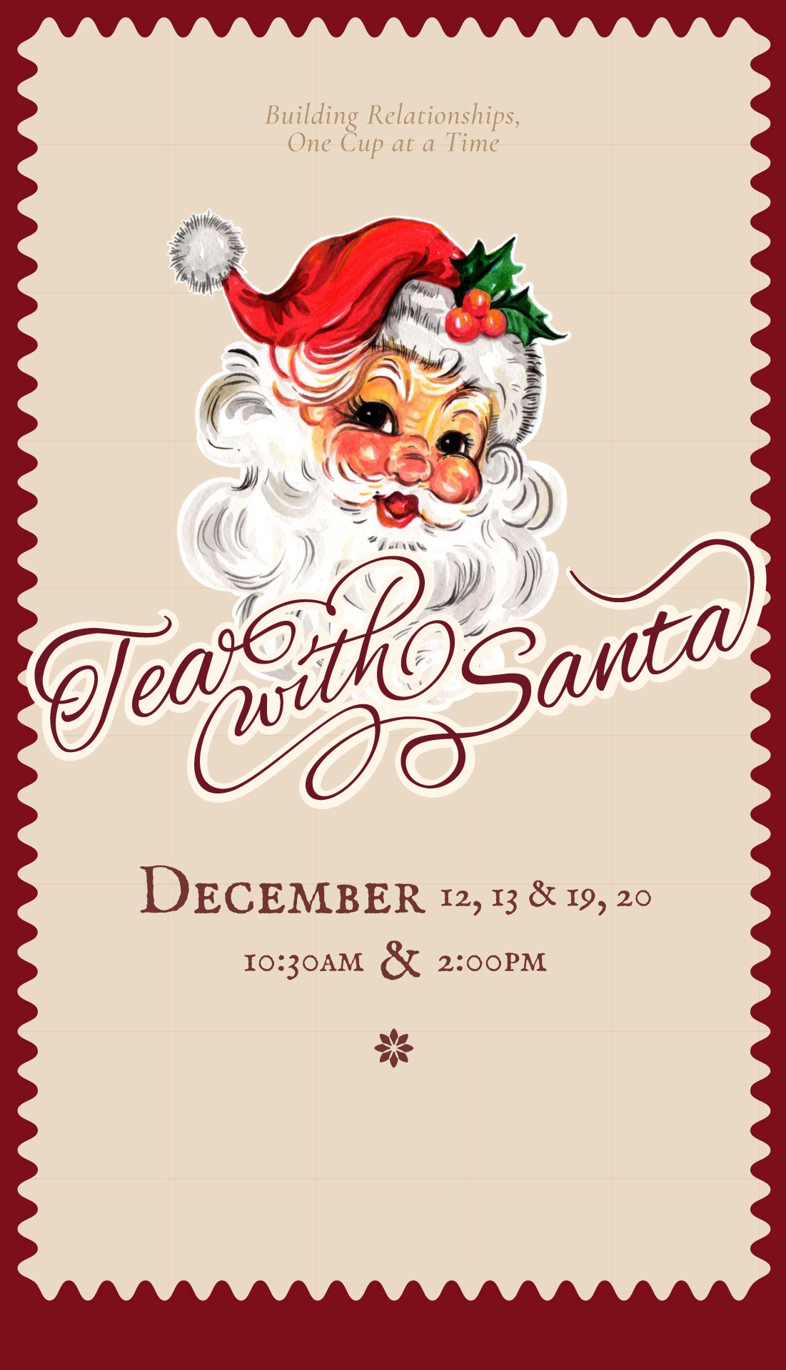 Tea with Santa mobile hero banner