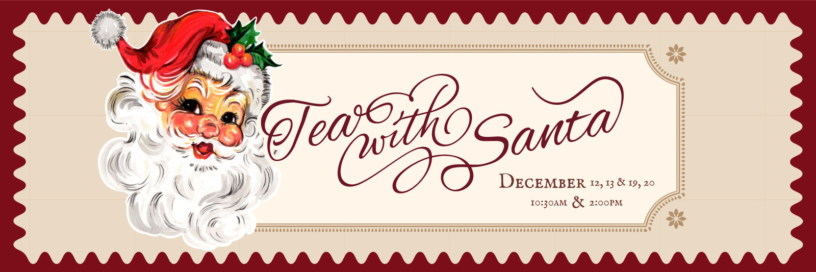 Tea with Santa banner