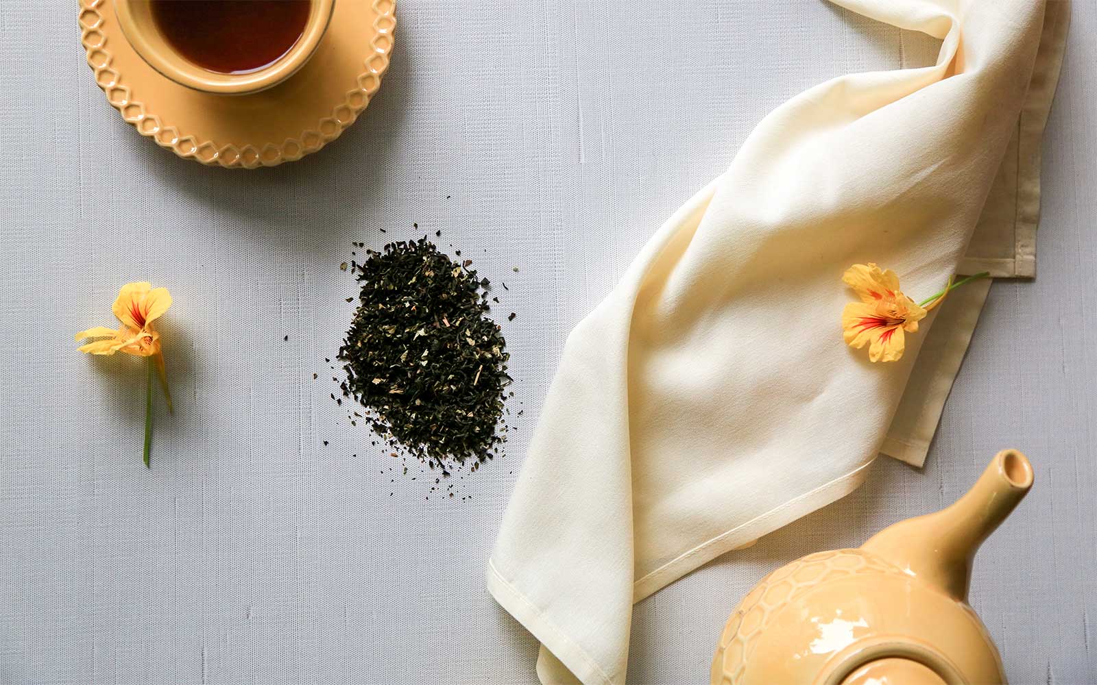 image from the top showing black tea