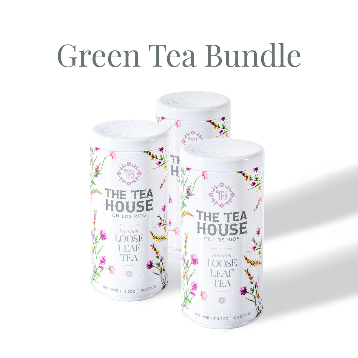 Green Tea 100g tin bundle of 3