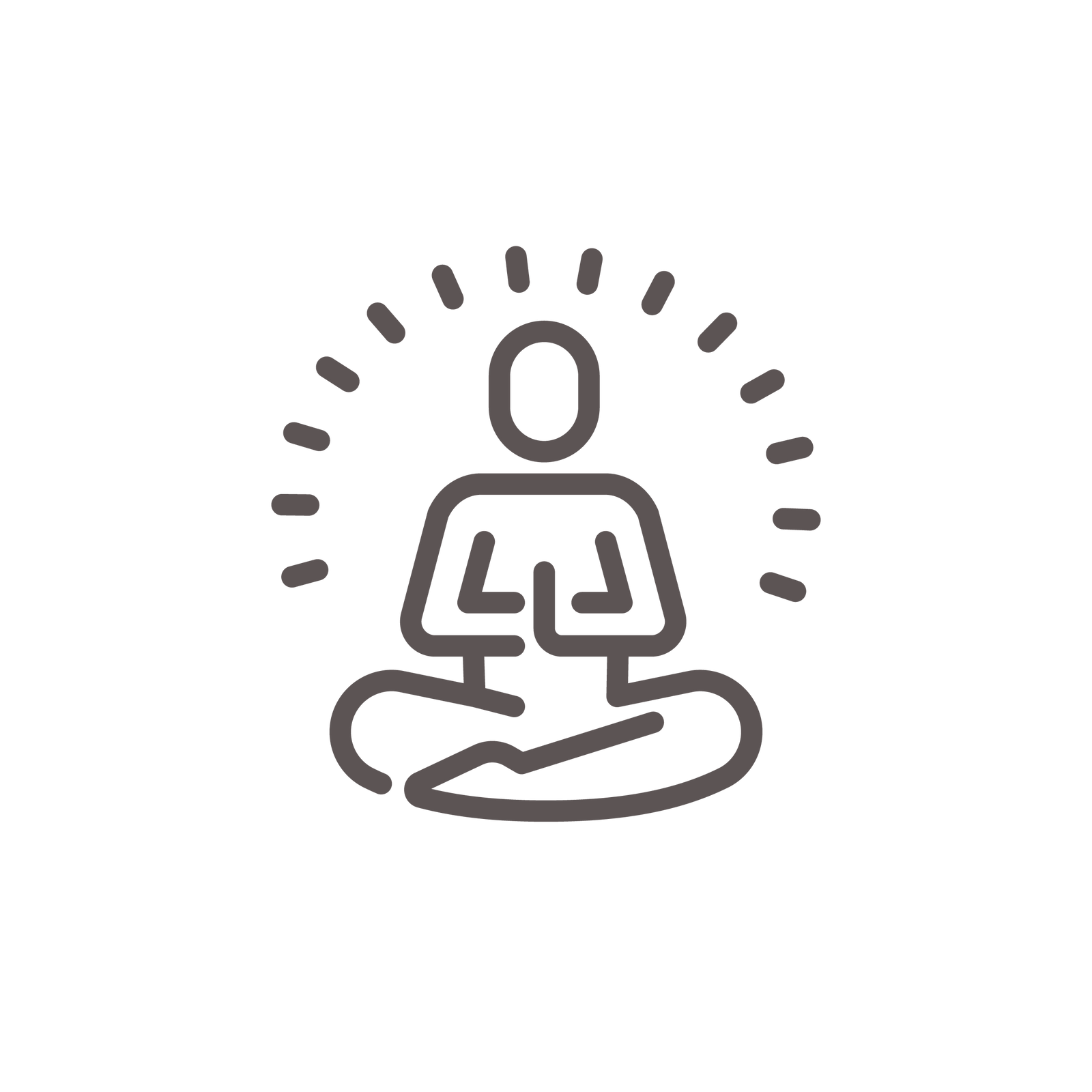 Alleviates stress and anxiety icon