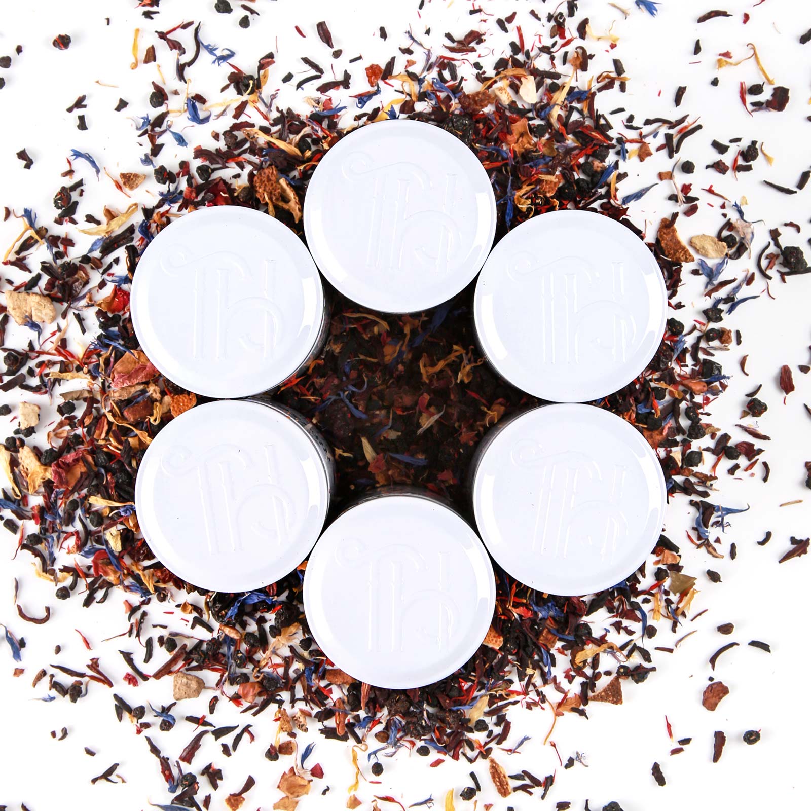Herbal Tea Sampler bundle of 6 herbal loose leaf teas