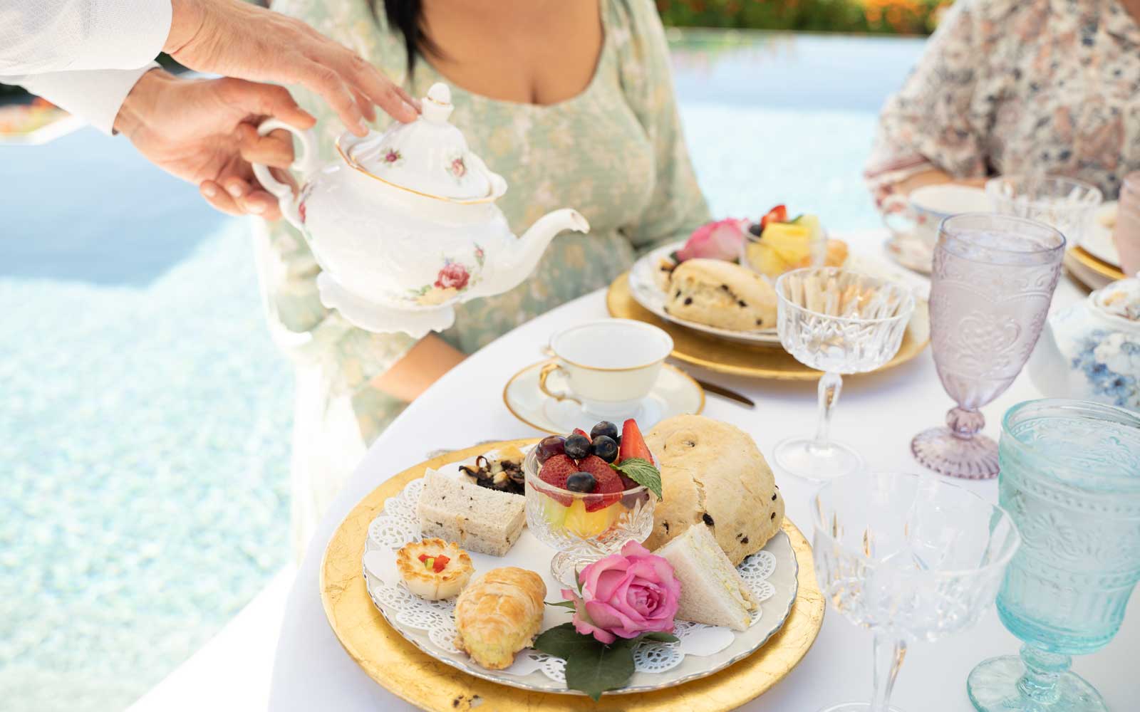 Catering from The Tea House on Los Rios - Transform your space into a luxurious tea house.