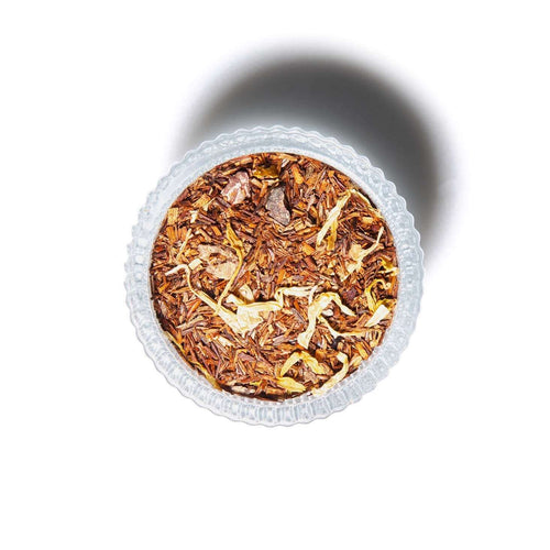 Belgian Chocolate loose leaf tea in a ramekin 