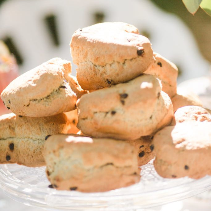 Our famous scones pair perfectly with our loose leaf tea