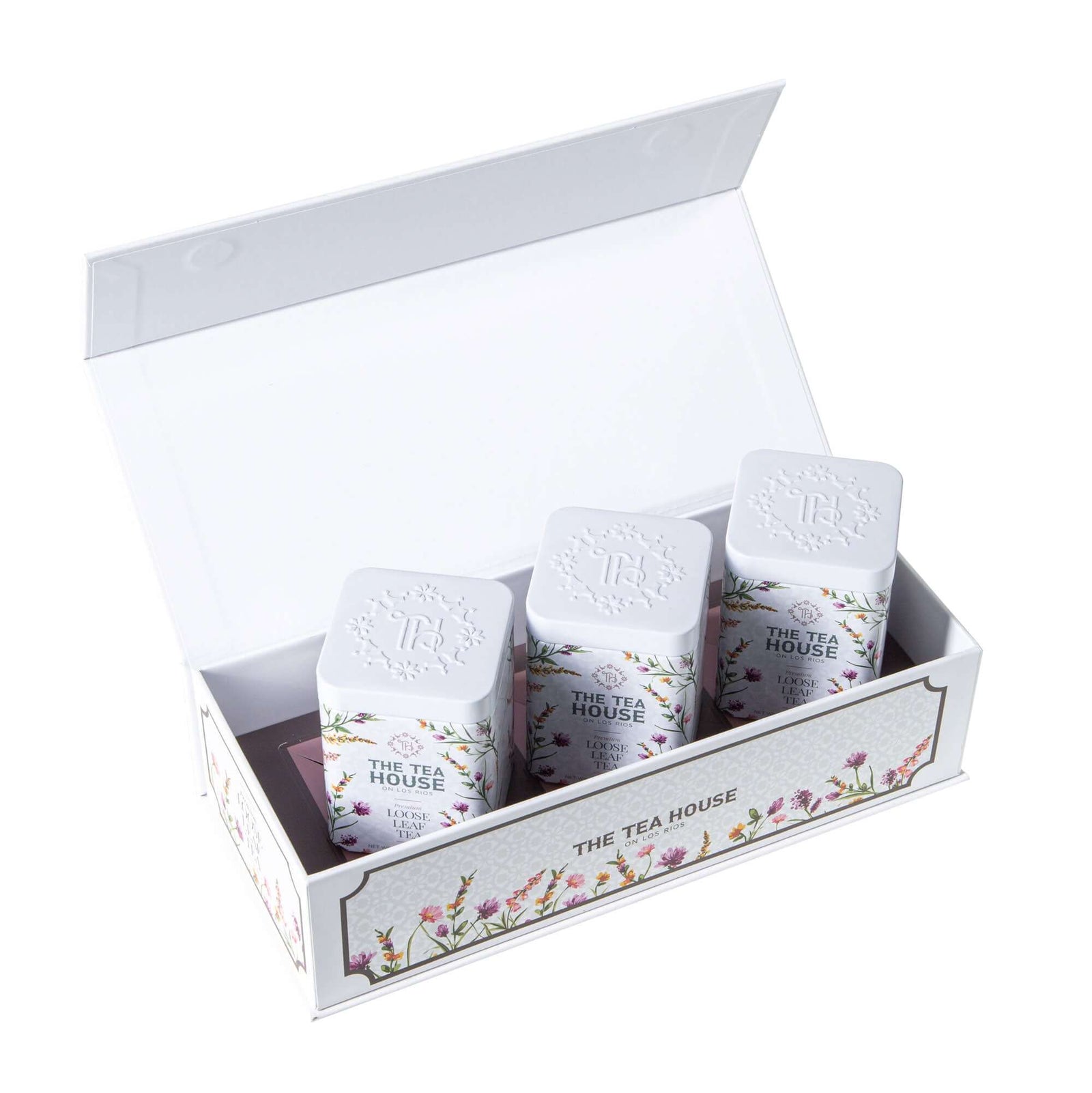 The Tea House Gift Box featuring our three best selling teas