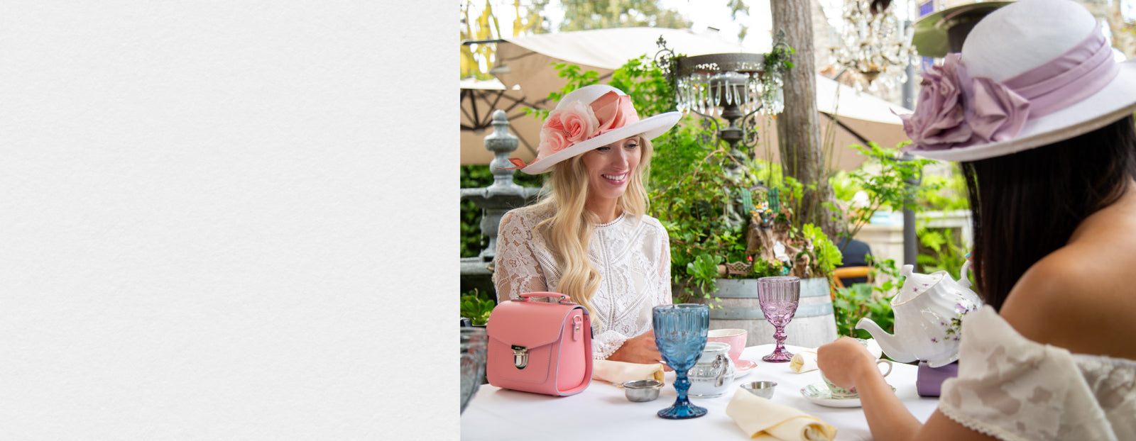 Two women enjoying a high tea experience