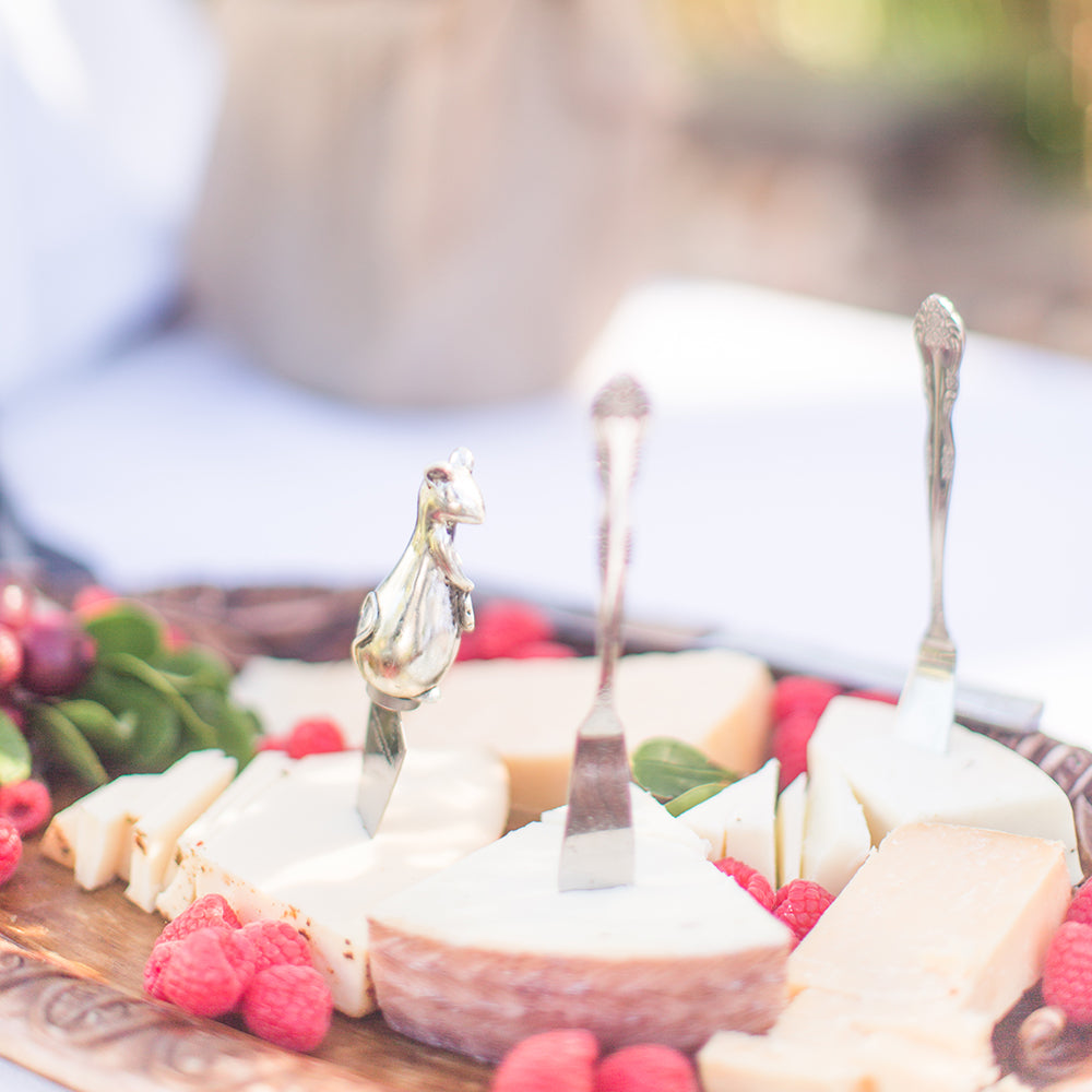 Cheese display as part of the buffet holiday high tea food offering