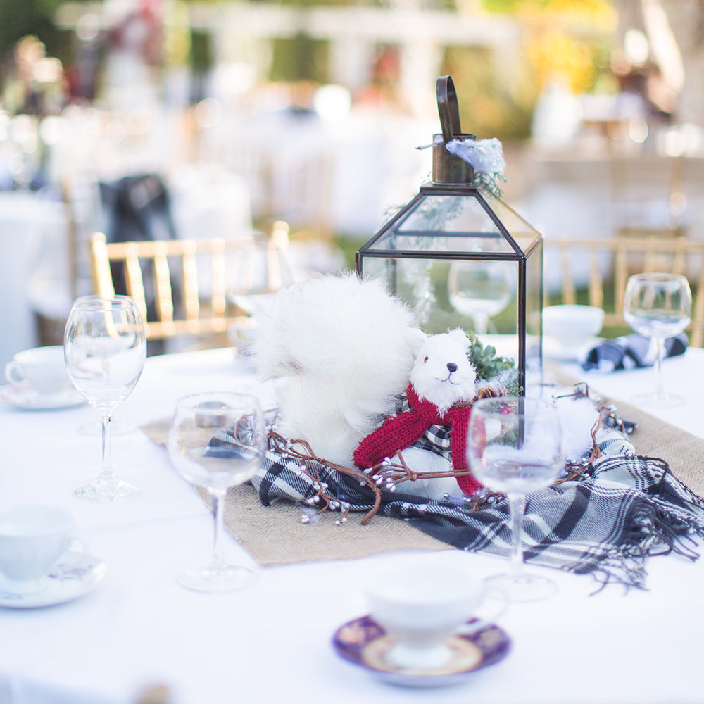 Gorgeous tablescape at the tea with santa event