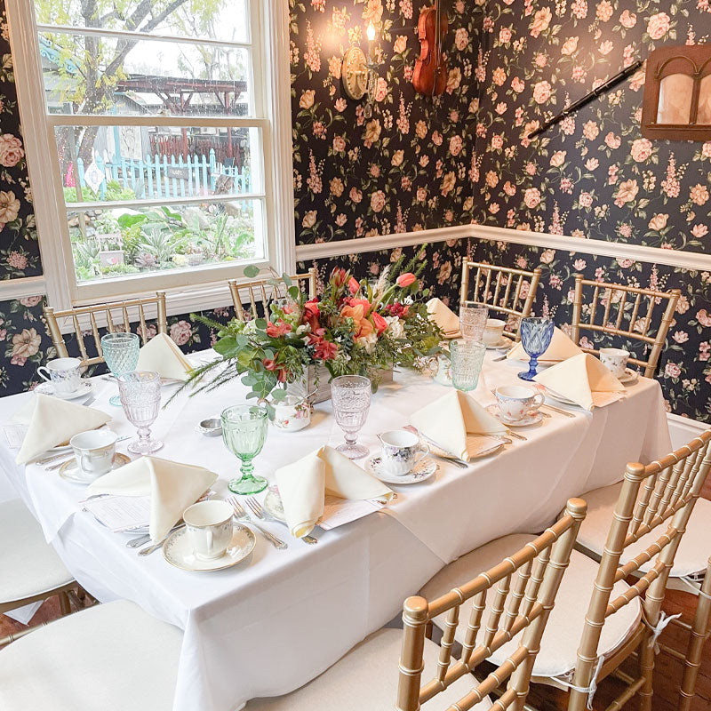 The Music Room Venue with gold chairs