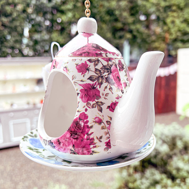 TEAque gift shop feature a hanging teapot decoration